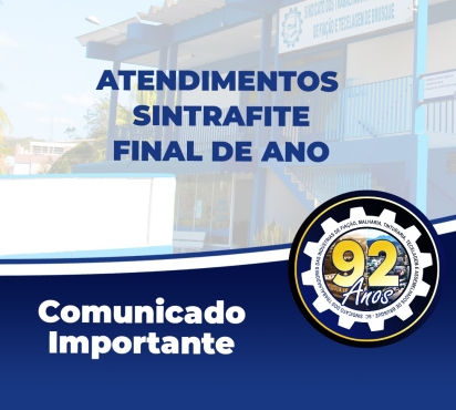 Confira as datas de atendimento e recesso no final de ano
